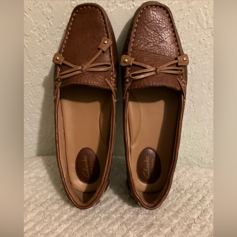 Clarks Women's Artisan Brown Leather Driving Mocc… - image 7